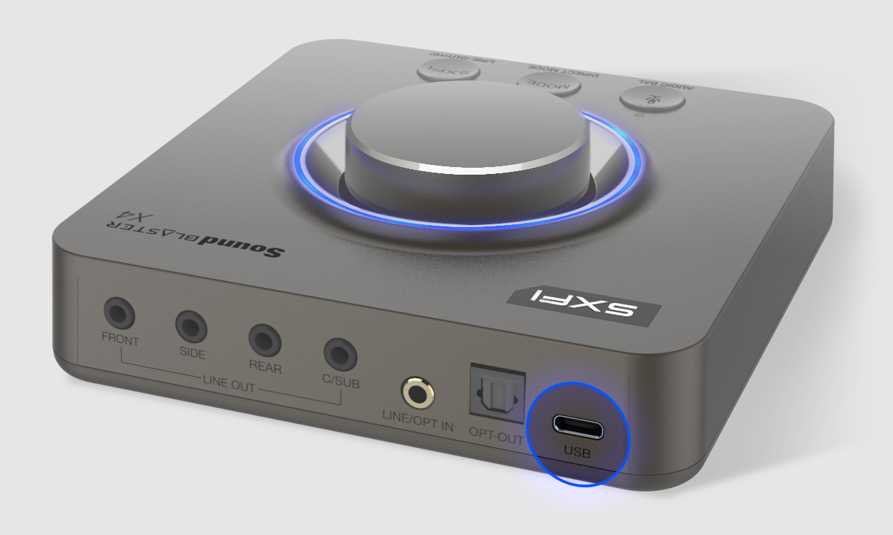 Creative Sound Blaster X4 Hi-Res 24bit/192kHz External USB DAC and